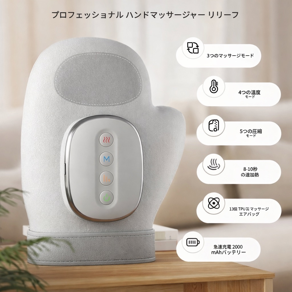 【本日終了！NO.1位】MonoSere™ ハンドマッサージャー